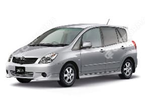 Ворсовые коврики на Toyota Corolla Spacio (E12) 2001 - 2009