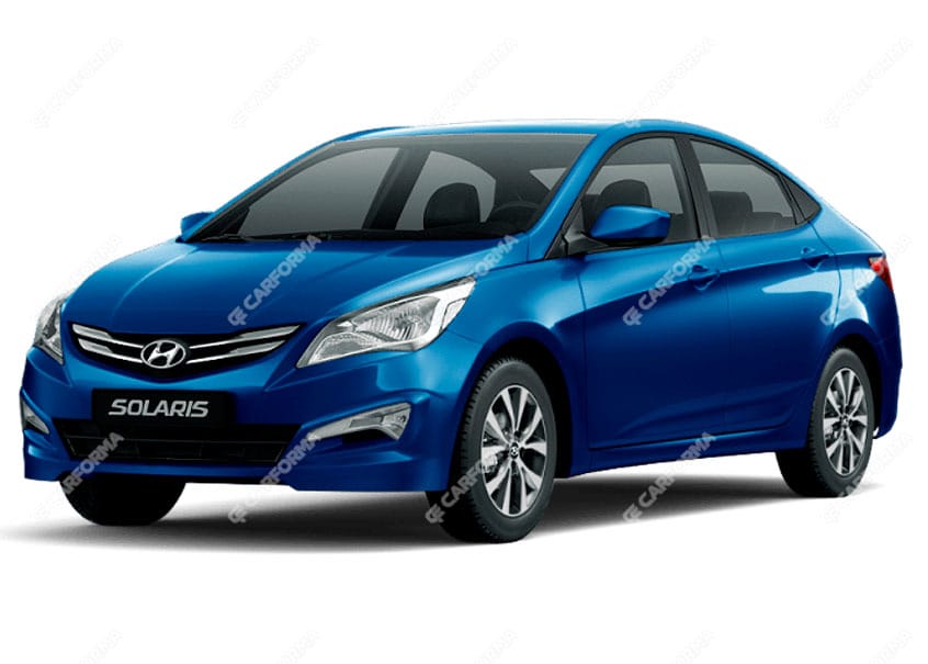 Ворсовые коврики на Hyundai Solaris I 2010 - 2017