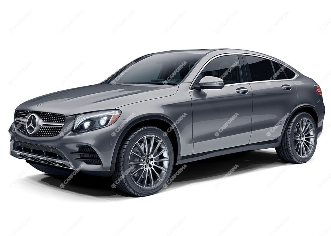 Ворсовые коврики на Mercedes GLC Coupe (C253) 2015 - 2023