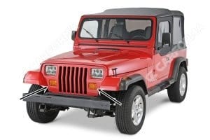 Ворсовые коврики на Jeep Wrangler (YJ) 1986 - 1996