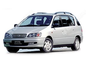 Ворсовые коврики на Toyota Picnic I 1996 - 2001