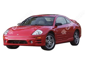 Ворсовые коврики на Mitsubishi Eclipse III 1999 - 2005