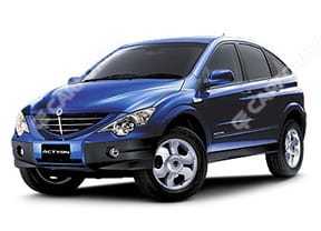 Ворсовые коврики на SsangYong Actyon I 2006 - 2011 в Рязани