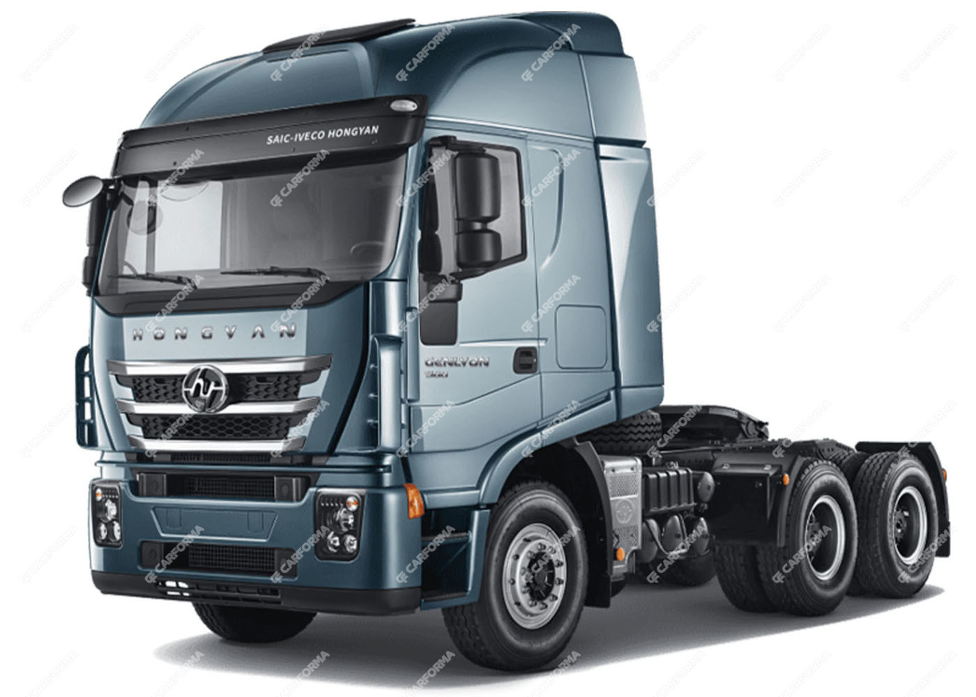 Ворсовые коврики на Hongyan SAIC-IVECO Genlyon кабина C500 2023 - 2025