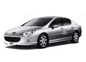 Ворсовые коврики на Peugeot 407 2004 - 2011