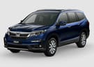 Ворсовые коврики на Honda Pilot III 2015 - 2022 в Рязани