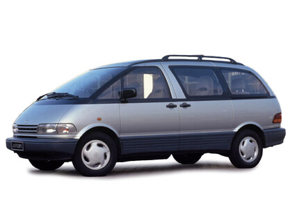 Ворсовые коврики на Toyota Previa (XR10, XR20) 1990 - 2000 в Рязани